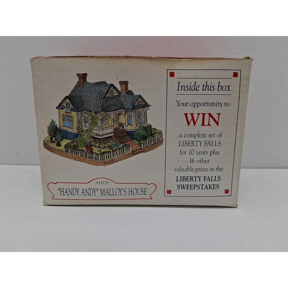 Liberty Falls AH128 Handy Andy Malloy's House Miniature w/ Box Americana
